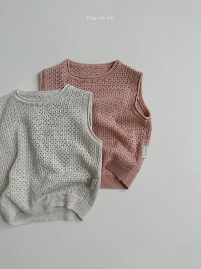 MiniRobe33｜(70-110) 鏤空針織背心8