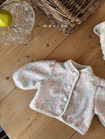 Marron 15｜(1y-6y) 刷毛蓬蓬袖立領開襟外套11