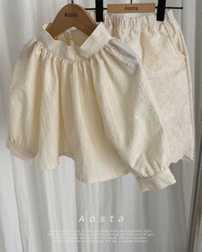 AOSTA21｜(6m-5y) 立領壓紋/細條襯衫16