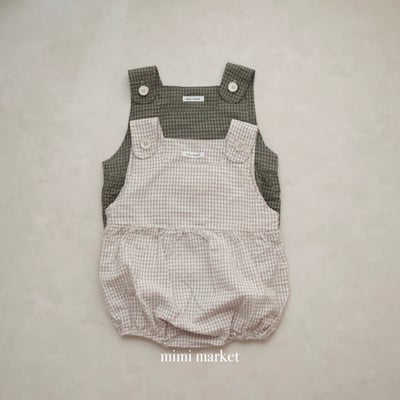 mimi market10 (75-85cm)  格子吊帶套裝3