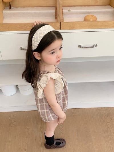 JE33｜(66-120cm) 格紋飛袖包屁衣/洋裝13