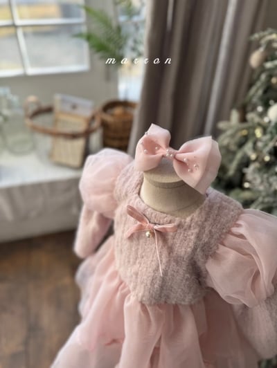 Marron 77｜(free) 蝴蝶結緞帶珍珠髮箍10