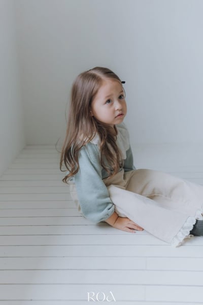 ROA28｜(80cm-120cm) 2色甜美蕾絲翻領上衣10