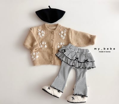 my_bebe04｜(-12m-7y) 花朵刺繡開襟外套17