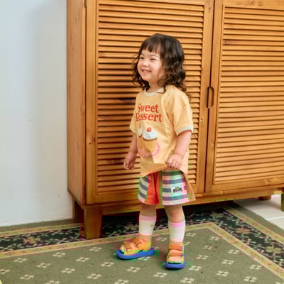 1st blue30｜(~93-118cm) 甜點印花上衣5