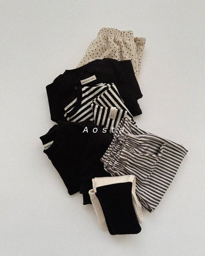 AOSTA17｜(6m-5y) 線條直筒長褲22