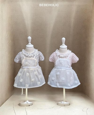 Bebe holic14｜(3m-18m) 玫瑰網紗罩裙4