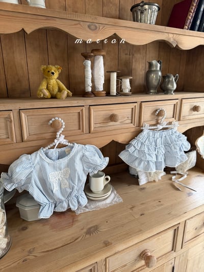 Marron20｜(1y-6y) 木耳花邊蛋糕裙9