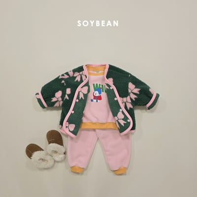 Soybean62｜(75cm-118cm) 北極熊印花抓絨套裝14