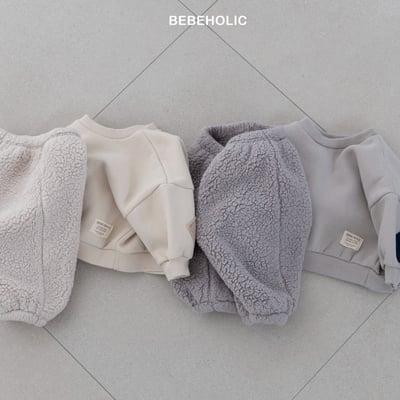 Bebe holic46｜(3m-18m) 拼布內刷毛休閒上衣19