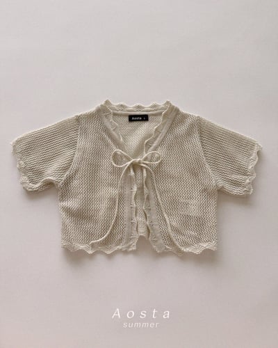 AOSTA33｜(6m-5y) 3款綁帶針織開衫外套5