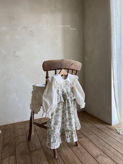 Anne Shirley12｜(1y-5y) 1色春日碎花綁帶洋裝7