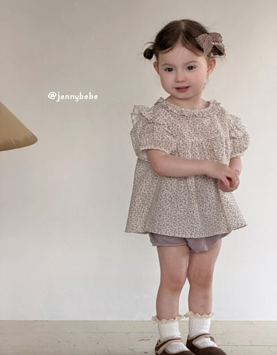 JE695｜(73-100cm)  花領碎花套裝3