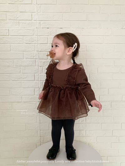 JE603｜(66cm-90cm)  公主網紗裙包屁衣7