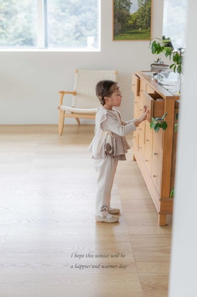 M-KIDS26｜(65-115cm) 2色蝴蝶結緞帶捲邊喇叭褲11