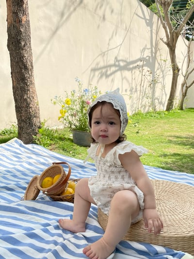 JE35｜(66-130cm) 抓皺碎花包屁衣/洋裝23