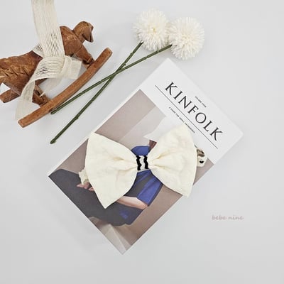 bebe nine23 (free) 2色黑白大蝴蝶結髮帶15