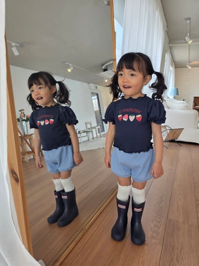 Color20｜(75-115cm) 坑條短褲11