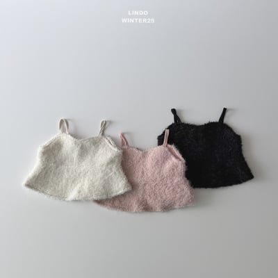 Lindo38｜(80cm-125cm) 毛毛緞帶背心4