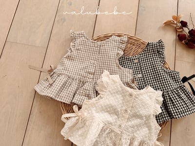 Valubebe22｜(65-90) 荷葉袖邊背心2