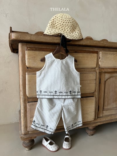 thelala40｜ (70-115) 條紋刺繡圖騰套裝7