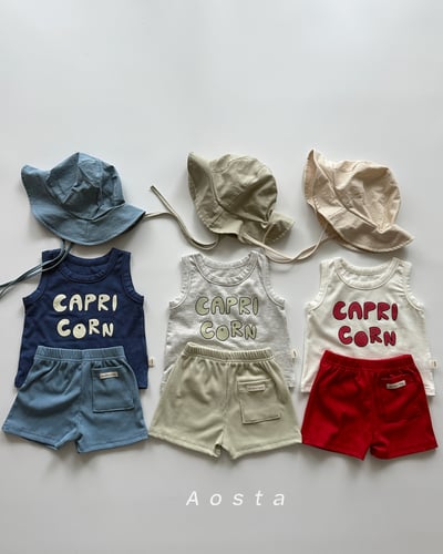 AOSTA57｜(6m-5y) 3款英文字母無袖背心3