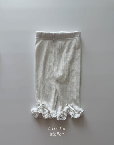 AOSTA39｜(6m-5y) 3款山茶花蕾絲邊褲6