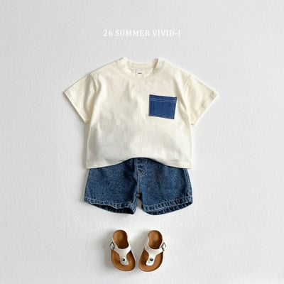 vivid58｜(78cm-125cm) 2款單寧牛仔口袋造型上衣7