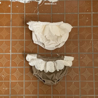Bebe holic｜(55-85cm) 寶寶百合蕾絲燈籠褲2