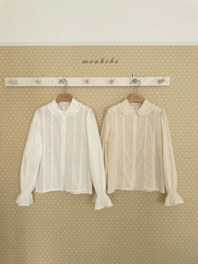 MONBEBE37｜(1y-8y-mom) 蕾絲荷葉襯衫20