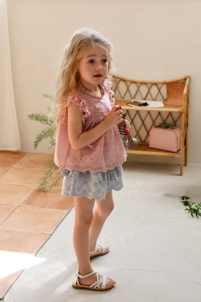 FLO29｜(75-140) 鏤空蕾絲邊背心8