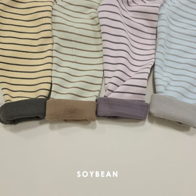 Soybean90｜(75cm-118cm) 條紋家居服套裝4