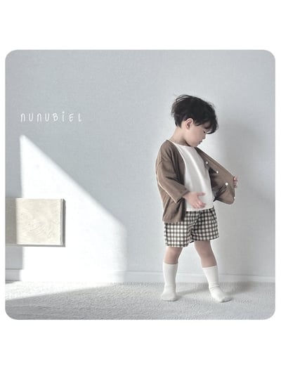 NUNU BIEL29｜(65-115cm) 棋盤格子褲15