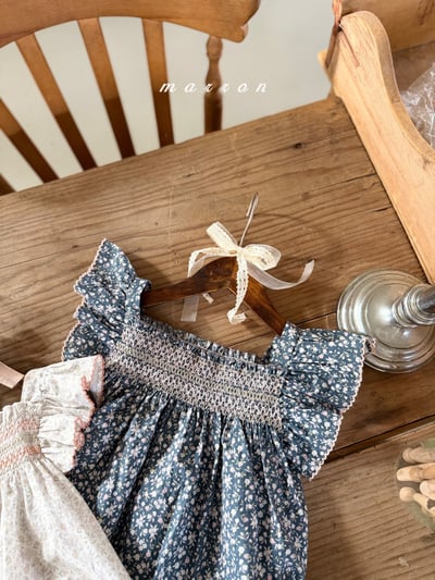 Marron10｜(3m-18m 1y-6y) 日落編織花包屁衣/洋裝15