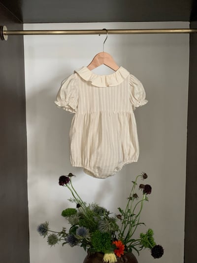 JE31｜(66-120cm) 荷葉領條紋包屁衣/洋裝8