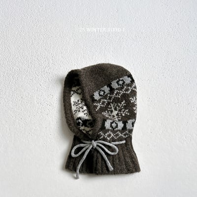 vivid114｜(free) 保暖印花針織頭套11