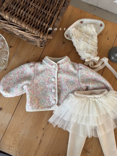 Marron 15｜(1y-6y) 刷毛蓬蓬袖立領開襟外套15