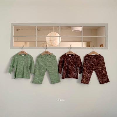 Fondue 32｜(65cm-100cm)  小碎花居家套裝1