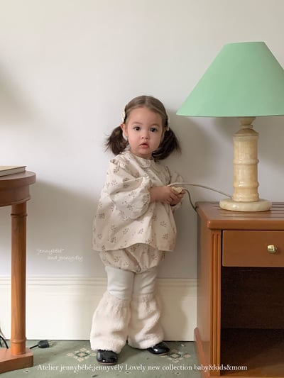 JE 651｜(73-100cm)  小花蕾絲包屁套裝15