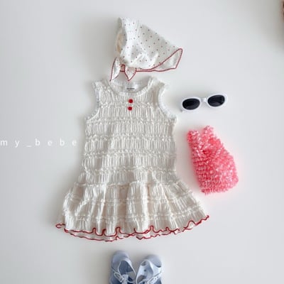 my_bebe19｜(80-120cm) 褶皺無袖洋裝18