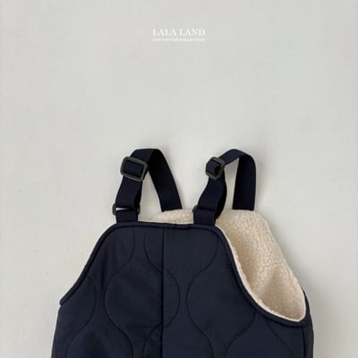 lala land56｜(75cm-120cm) 2色絎縫刷毛口袋吊帶長褲24