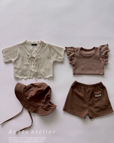 AOSTA08｜(6m-5y) 7色小標口袋短褲20