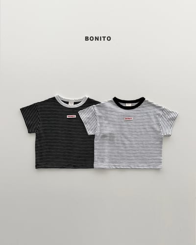 Bonito53｜(75cm-125cm) 3組線條拼接上衣（2件組）6