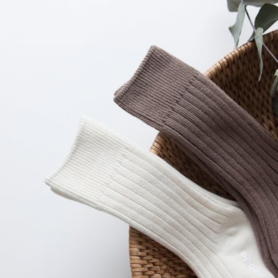 LEMONADE57｜(55cm-85cm) 1色羅紋長襪兩雙組13