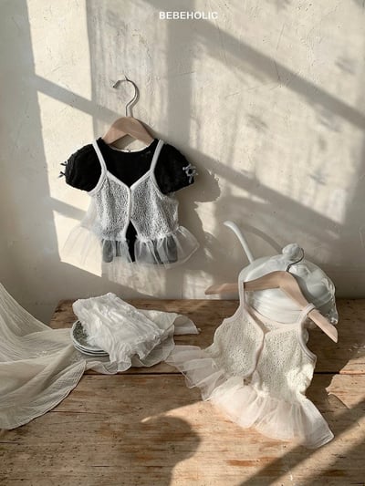 Bebe holic50｜(Free) 蕾絲吊帶裙背心9