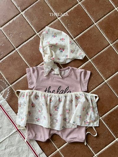 thelala42｜ (0m-18m) logo印花連身包屁衣5