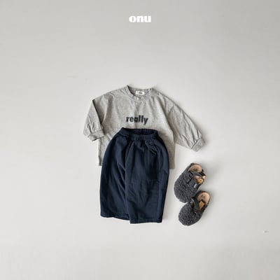 onu 42｜(70cm-115cm-MOM) 簡約縮口袖薄長袖13