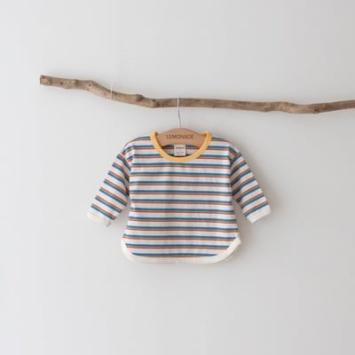 LEMONADE11｜(55cm-85cm) 2色撞色條紋上衣10