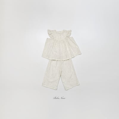 bebe nine19  (65cm-115cm) 2色天使寬鬆褲套裝4