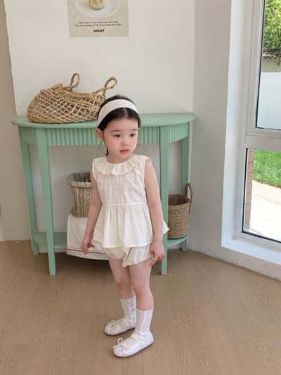 JE50｜(66-100cm) 無印花邊包屁衣/套裝17